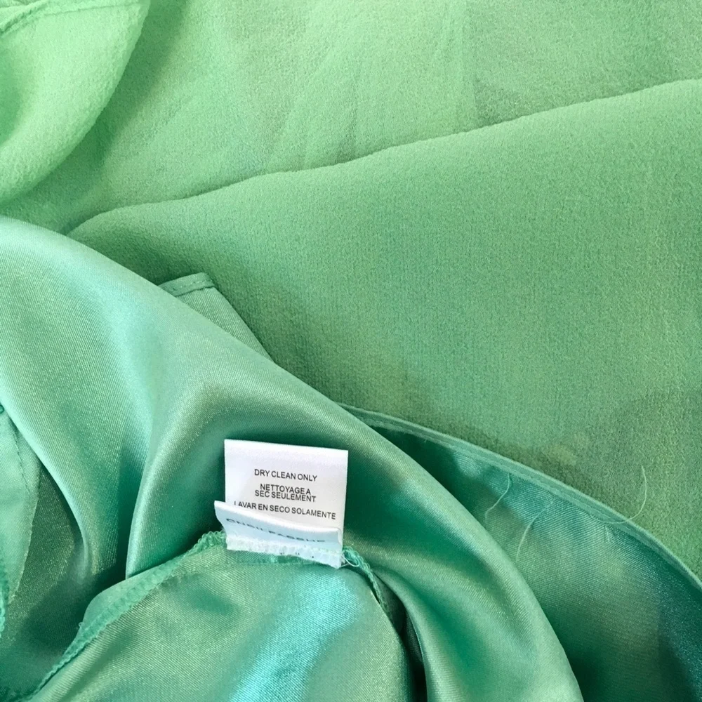 BCBGMAXAZRIA Mint Green Strapless Beaded Dress - Picture 4 of 8